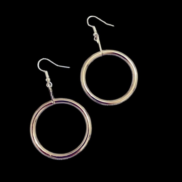 Silver Hoop Earrings - Picture 1 of 15
